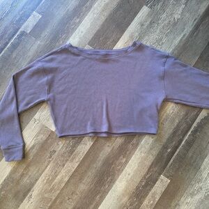 Gilly Hicks Lavender Ribbed Top